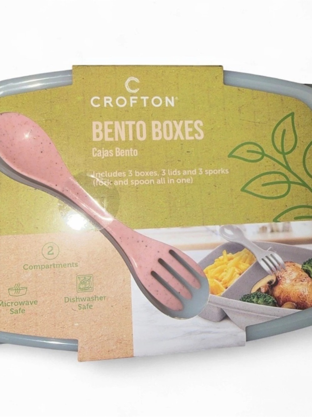 Crofton Bento 3-Pack Set with Sporks